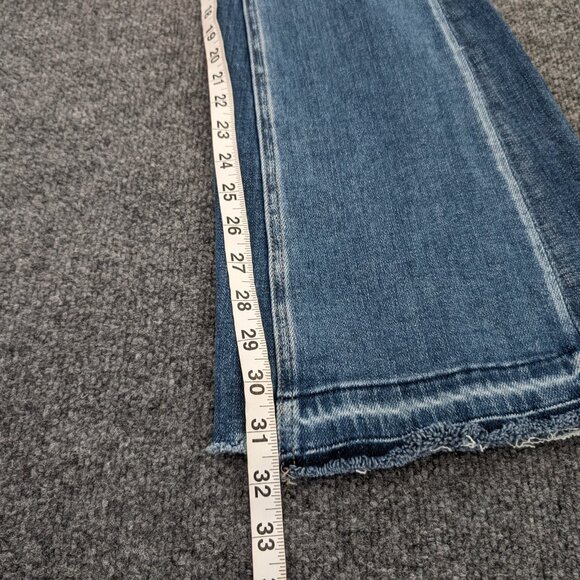 VERVT Altered Jeans Women's 25 Blue Denim Hippy Wide Leg Distressed Frayed READ - Picture 15 of 16